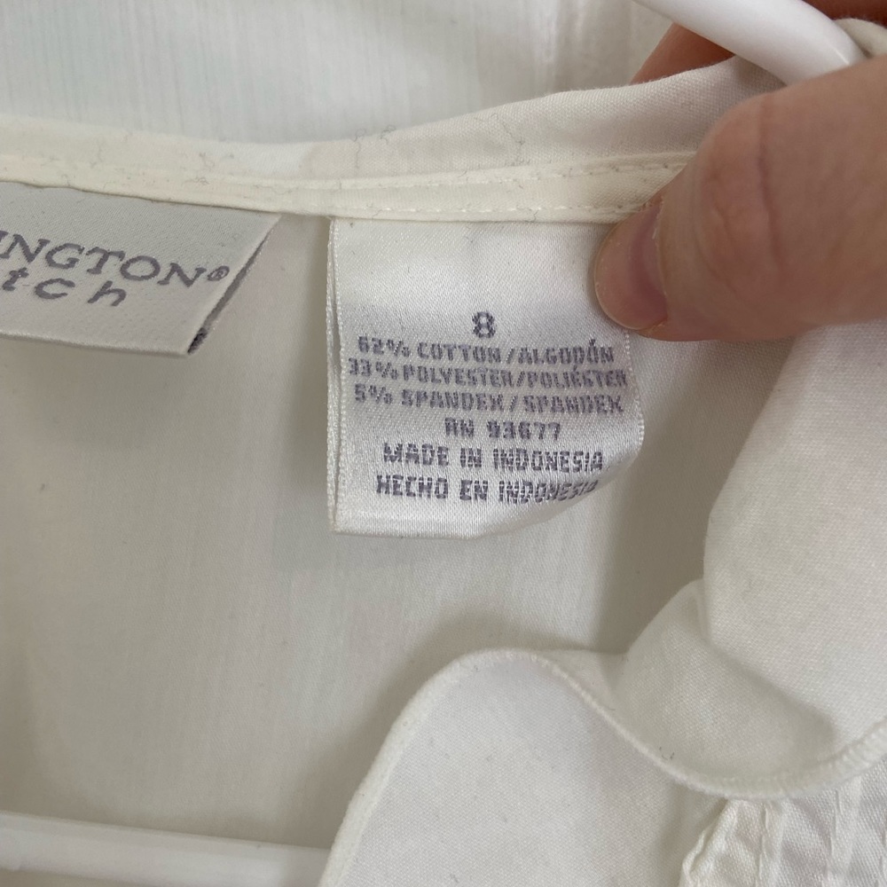 White Button Down Blouse - image 3